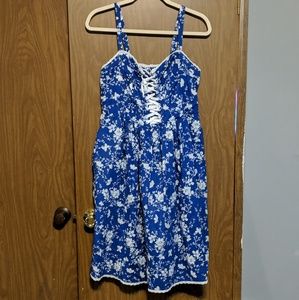 Torrid Lace Up Front Summer Dress, Size 2